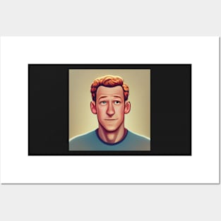 Mark Zuckerberg | Comics Style Posters and Art